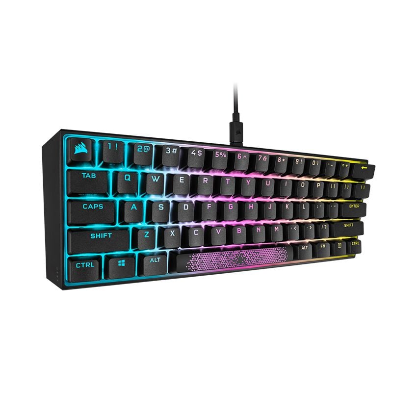 Bàn phím Corsair K65 RGB MINI 60% Mechanical Gaming Keyboard — CHERRY MX Red — Black