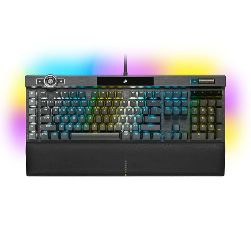 Bàn phím Corsair K100 RGB Optical-Mechanical Gaming Keyboard — CHERRY® MX Speed — Black