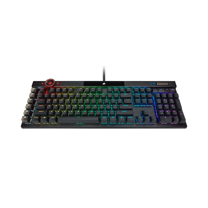 Bàn phím Corsair K100 RGB Optical-Mechanical Gaming Keyboard — CHERRY® MX Speed — Black