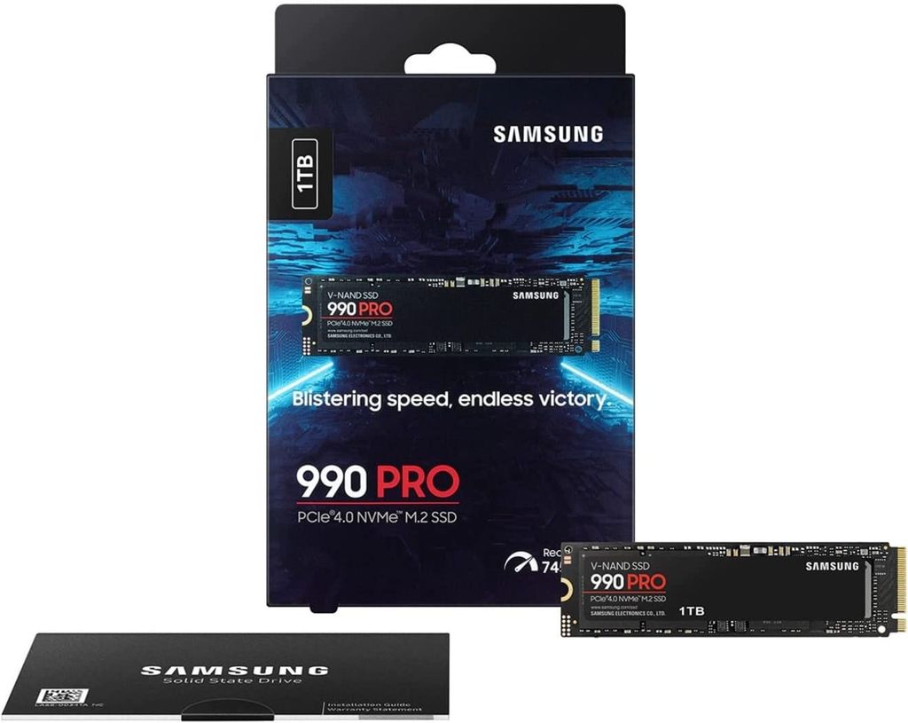 SSD SAMSUNG 990 PRO 1TB M.2 NVMe PCIe Gen4x4 - MZ-V9P1T0BW