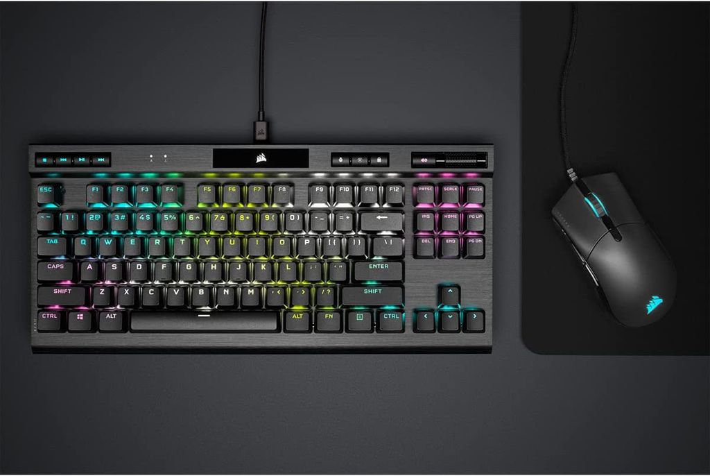 Bàn phím Corsair K70 RGB TKL CHAMPION SERIES Mechanical Gaming Keyboard — CHERRY MX Red