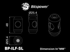 Bitspower Silver Shining In-Line Filter