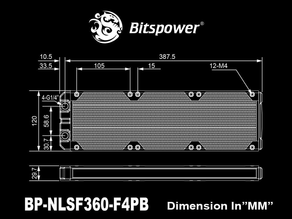 Bitspower Radiator Leviathan SF 360