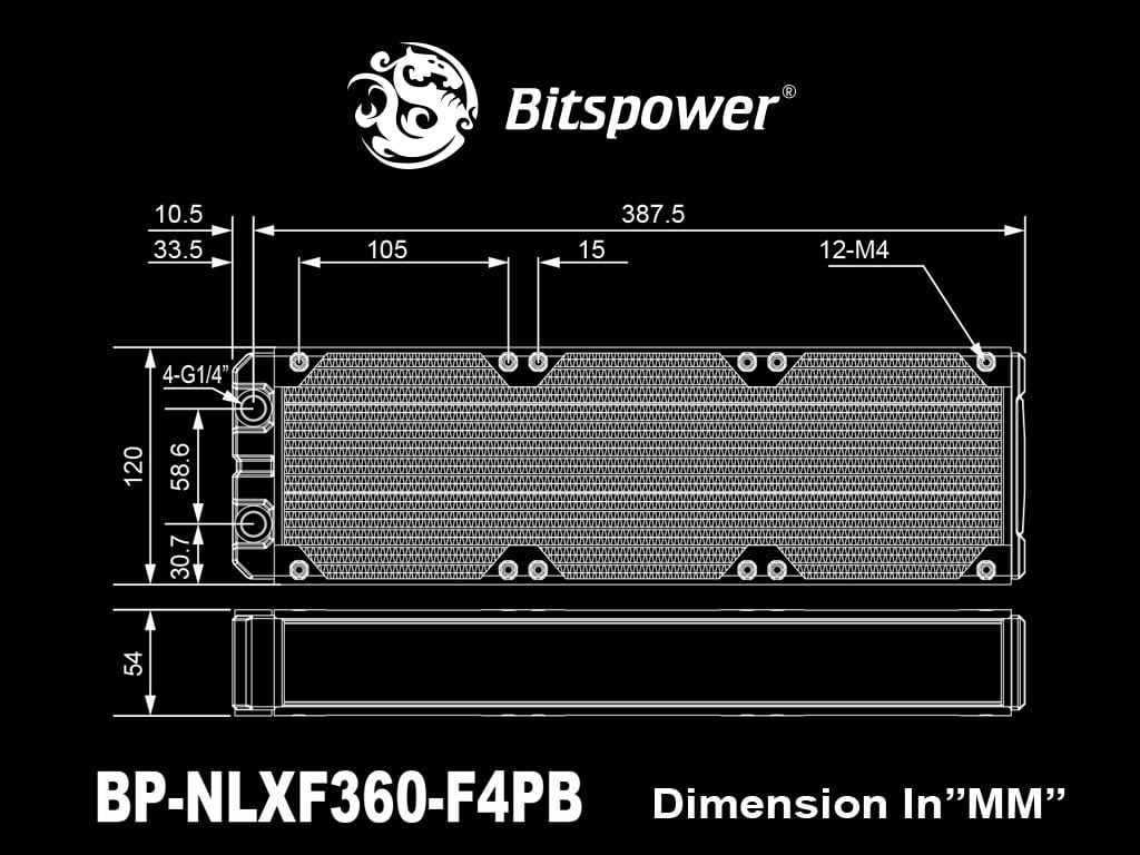 Bitspower Radiator Leviathan XF 360