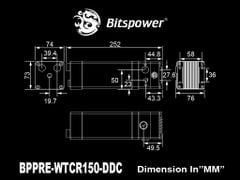 Bitspower Premium Cuboid Reservoir 150 (DDC)