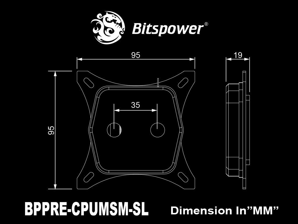 Bitspower Block CPU Premium Summit M Silver Moon Limited Edition (Tương thích với Socket LGA 1700)