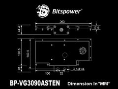 Bitspower X-TEND Backplate for ASUS ROG Strix GeForce® RTX 3090 VGA Water Block