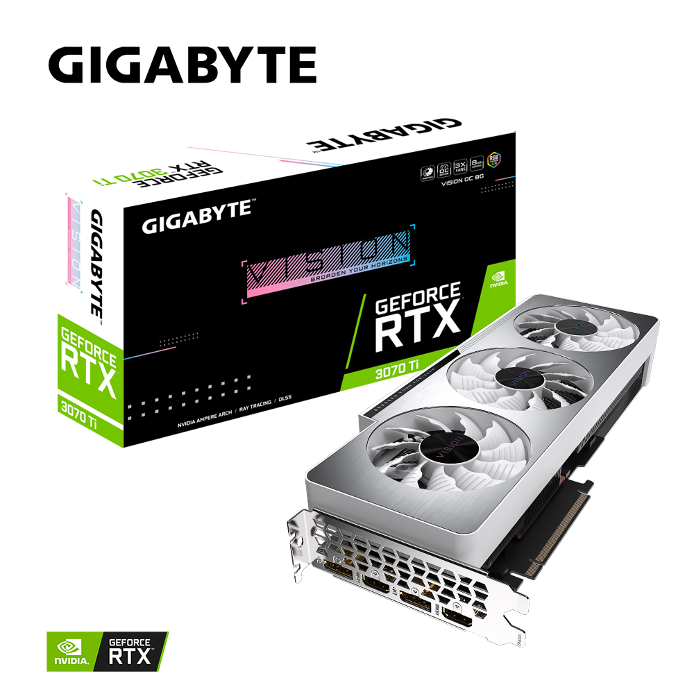 VGA GIGABYTE GeForce RTX 3070 Ti VISION OC 8G