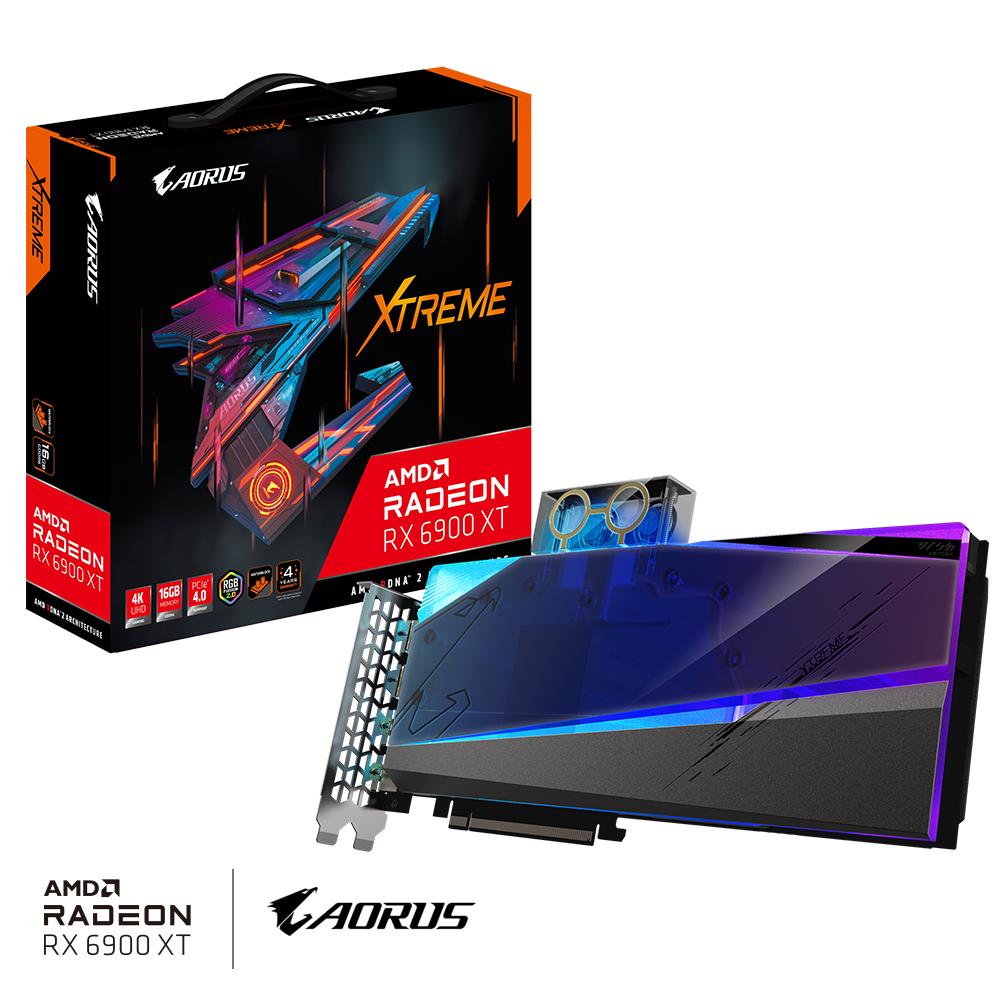 VGA GIGABYTE AORUS Radeon RX 6900 XT XTREME WATERFORCE WB 16G