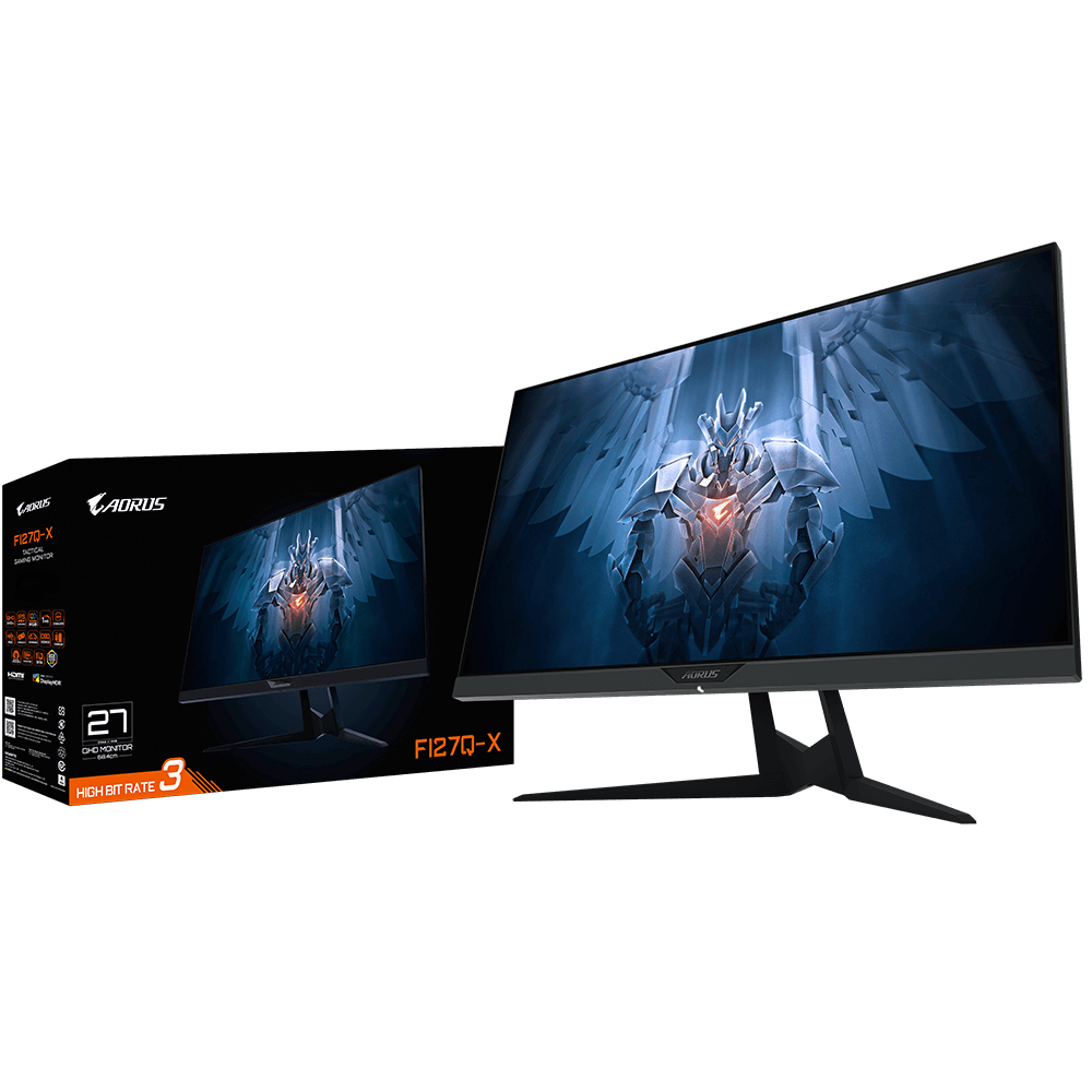 Màn hình GIGABYTE AORUS FI27Q-X (27inch/QHD/IPS/240Hz/1ms/400nits/HDMI+DP+Audio)