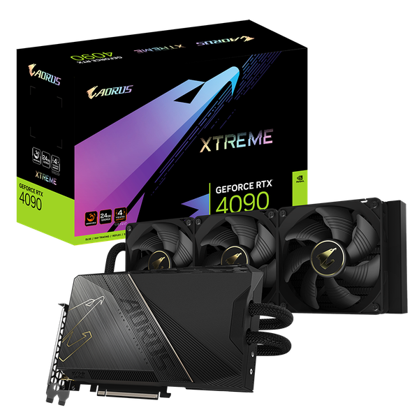 VGA GIGABYTE AORUS GeForce RTX 4090 XTREME WATERFORCE 24G