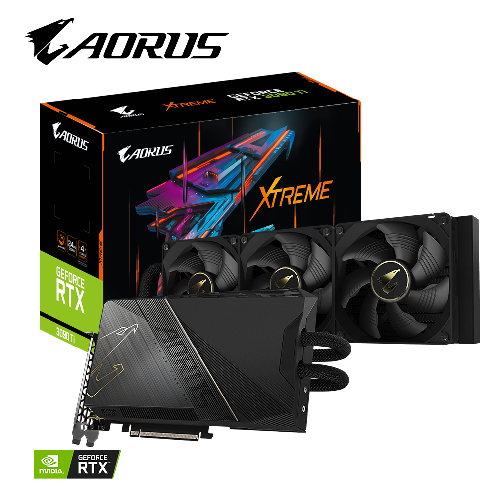 VGA GIGABYTE AORUS GeForce RTX™ 3090 Ti XTREME WATERFORCE 24G