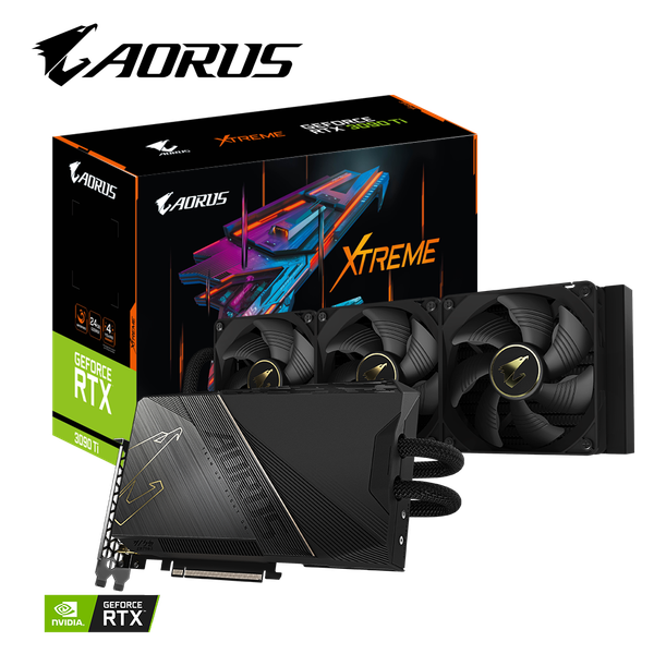 VGA GIGABYTE AORUS GeForce RTX™ 3090 Ti XTREME WATERFORCE 24G