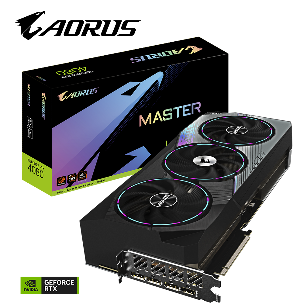 VGA GIGABYTE AORUS GeForce RTX™ 4080 16GB MASTER