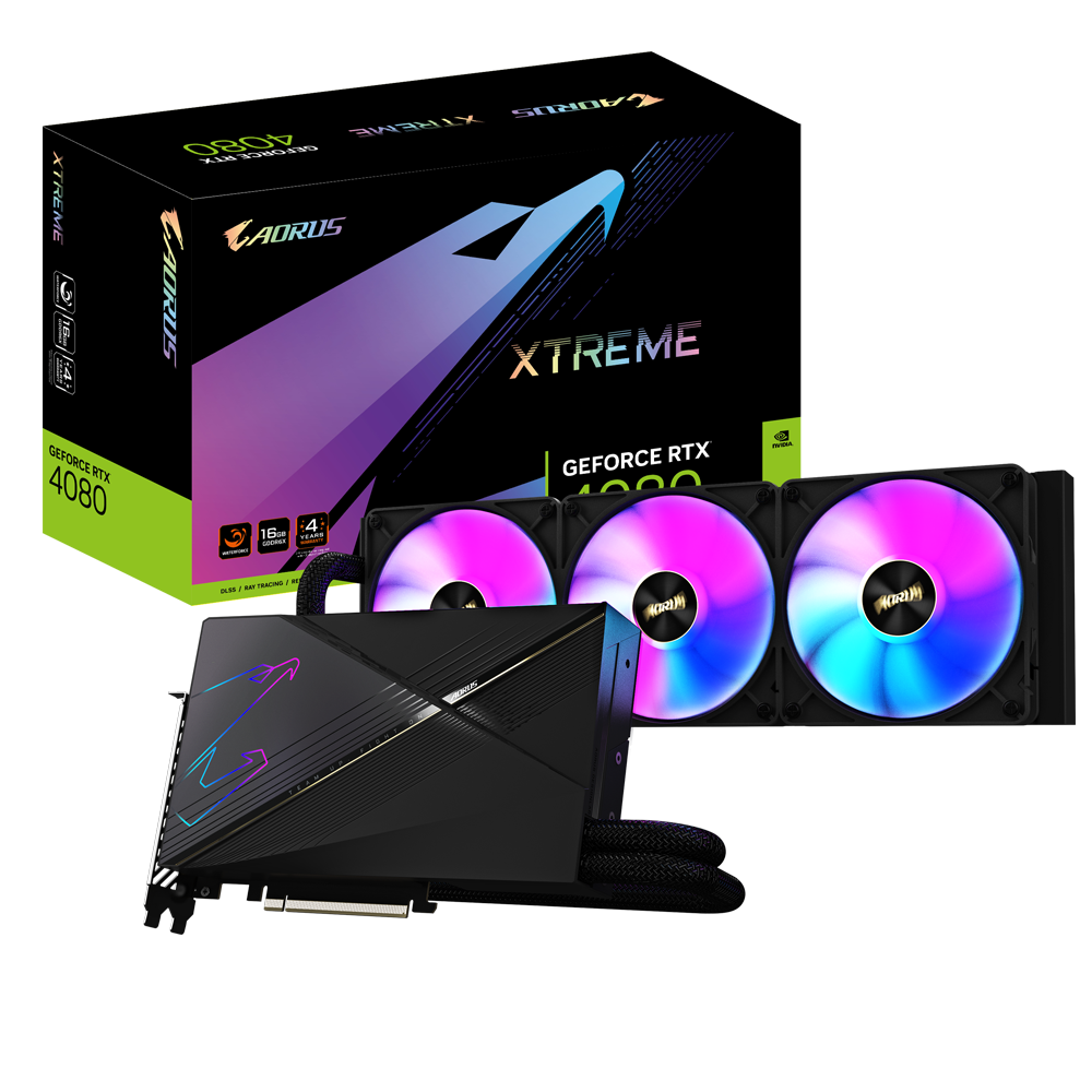 VGA GIGABYTE AORUS GeForce RTX™ 4080 16GB XTREME WATERFORCE