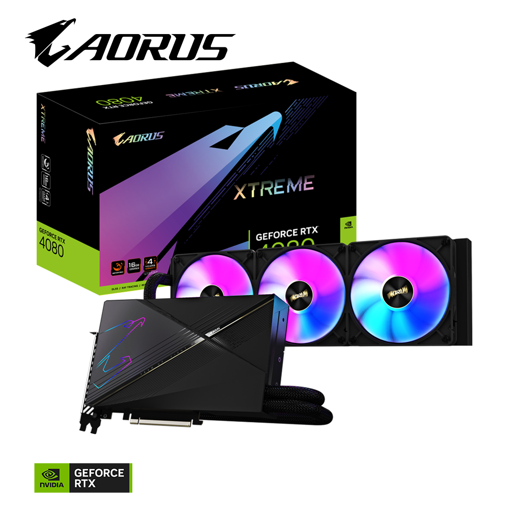 VGA GIGABYTE AORUS GeForce RTX™ 4080 16GB XTREME WATERFORCE