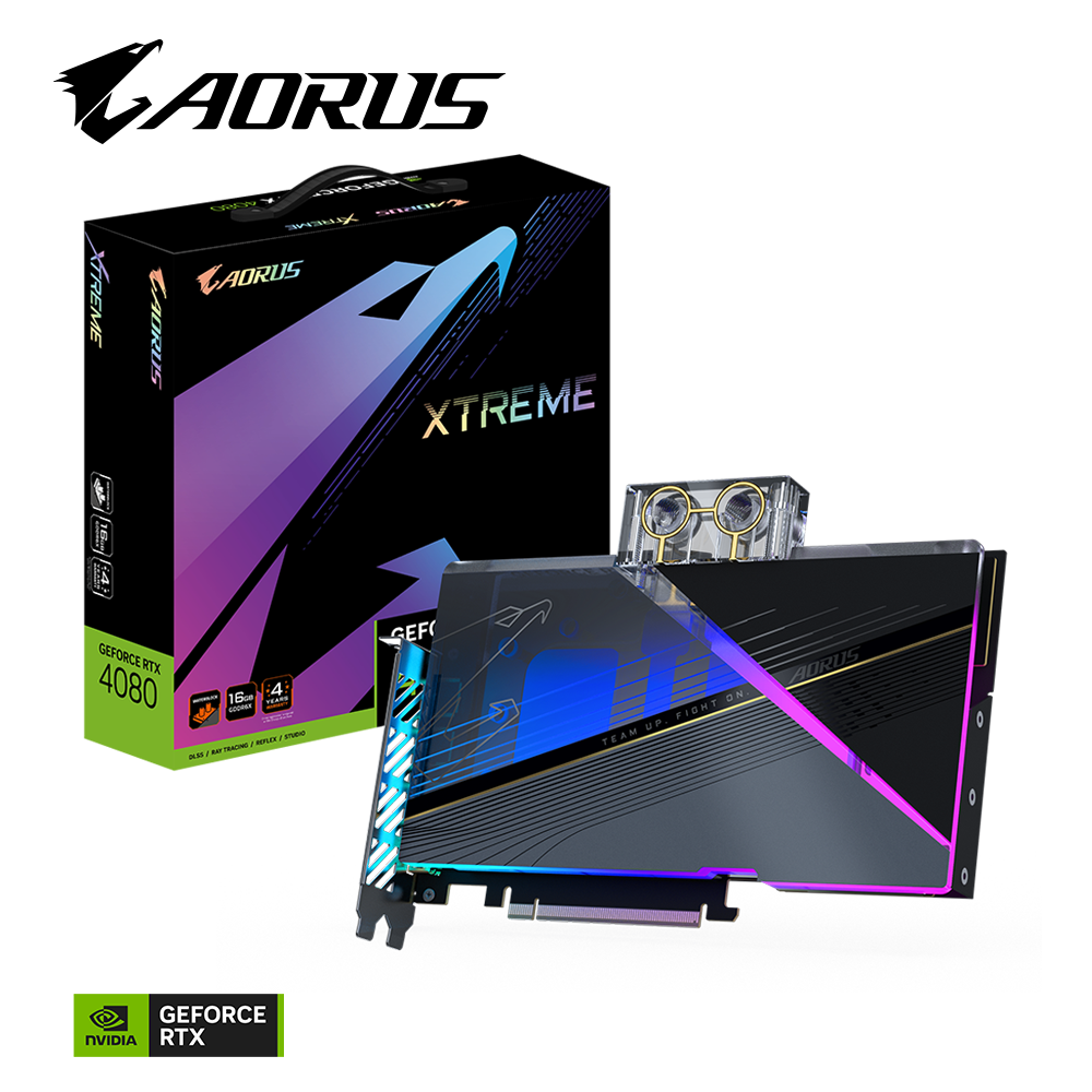 VGA GIGABYTE AORUS GeForce RTX™ 4080 16GB XTREME WATERFORCE WB