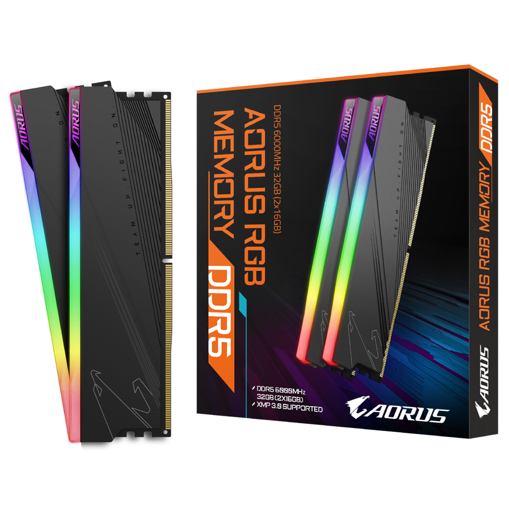 RAM GIGABYTE AORUS RGB DDR5 32GB (2x16GB) 6000MHz