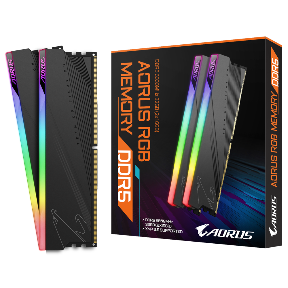 RAM GIGABYTE AORUS RGB DDR5 32GB (2x16GB) 6000MHz