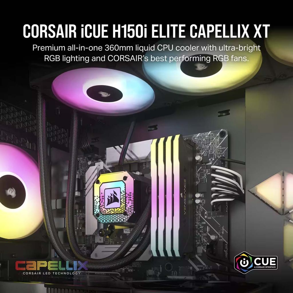 Tản nhiệt nước AIO Corsair H150i ELITE CAPELLIX XT