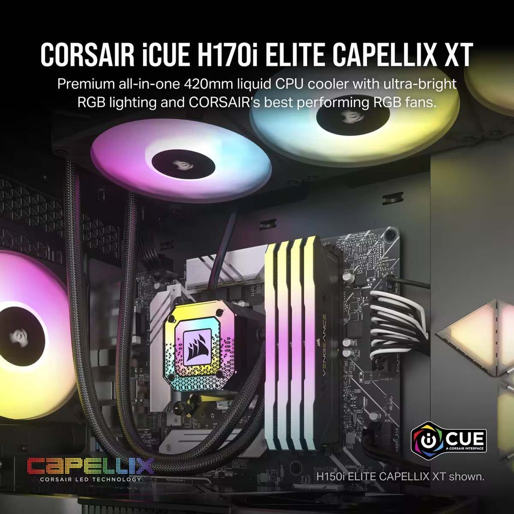 Tản nhiệt nước AIO Corsair H170i ELITE CAPELLIX XT