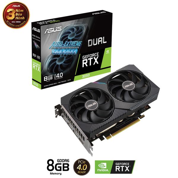 VGA ASUS Dual GeForce RTX™ 3050 8GB