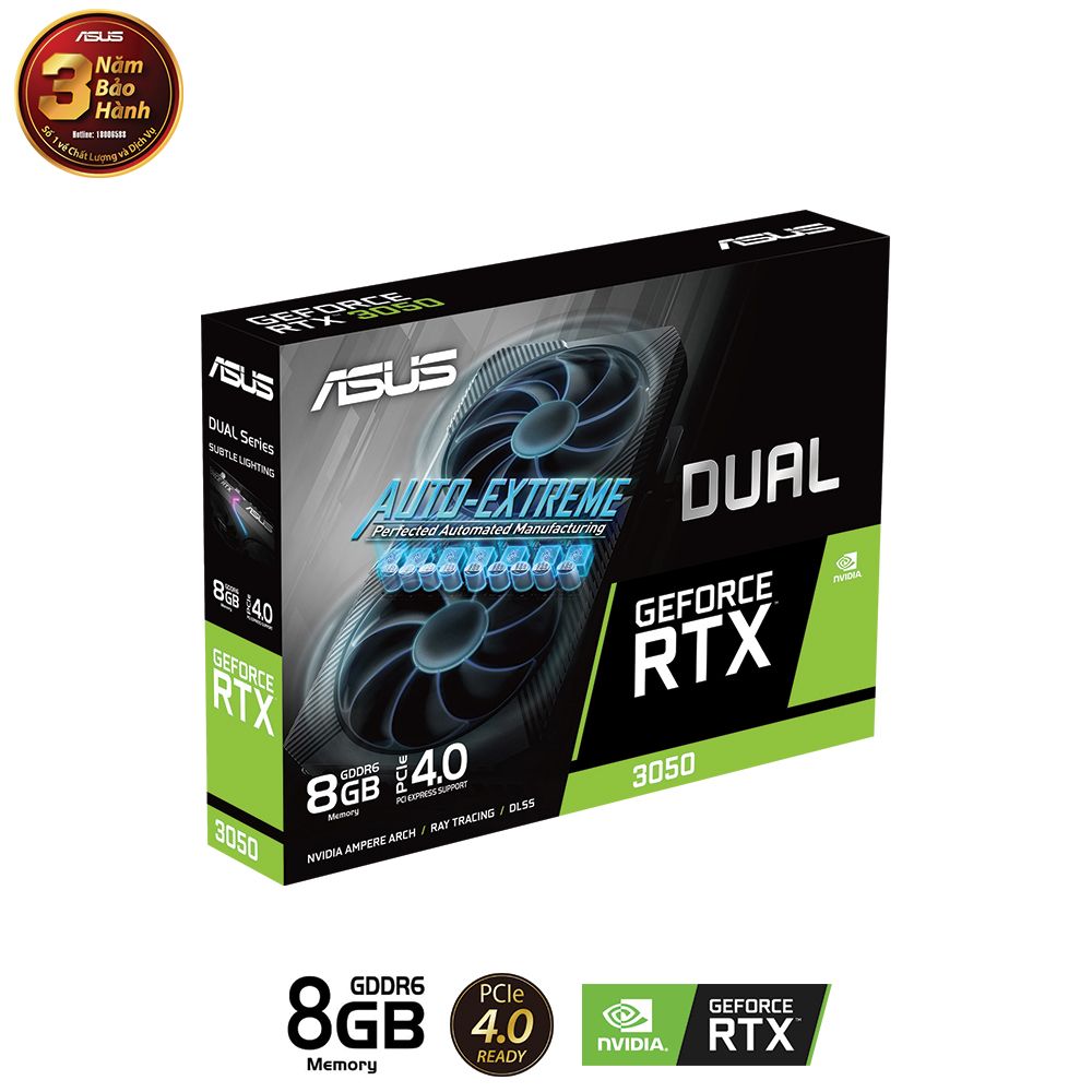 VGA ASUS Dual GeForce RTX™ 3050 8GB