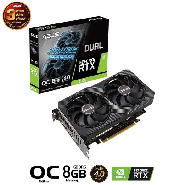 VGA ASUS Dual GeForce RTX™ 3050 OC Edition 8GB