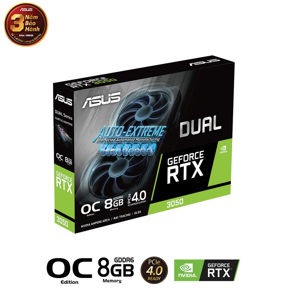 VGA ASUS Dual GeForce RTX™ 3050 OC Edition 8GB
