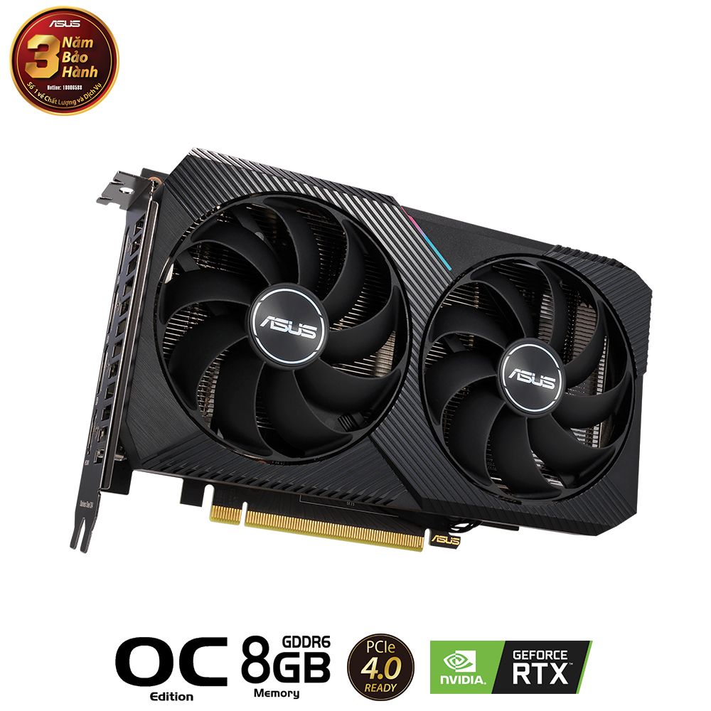 VGA ASUS Dual GeForce RTX™ 3050 OC Edition 8GB