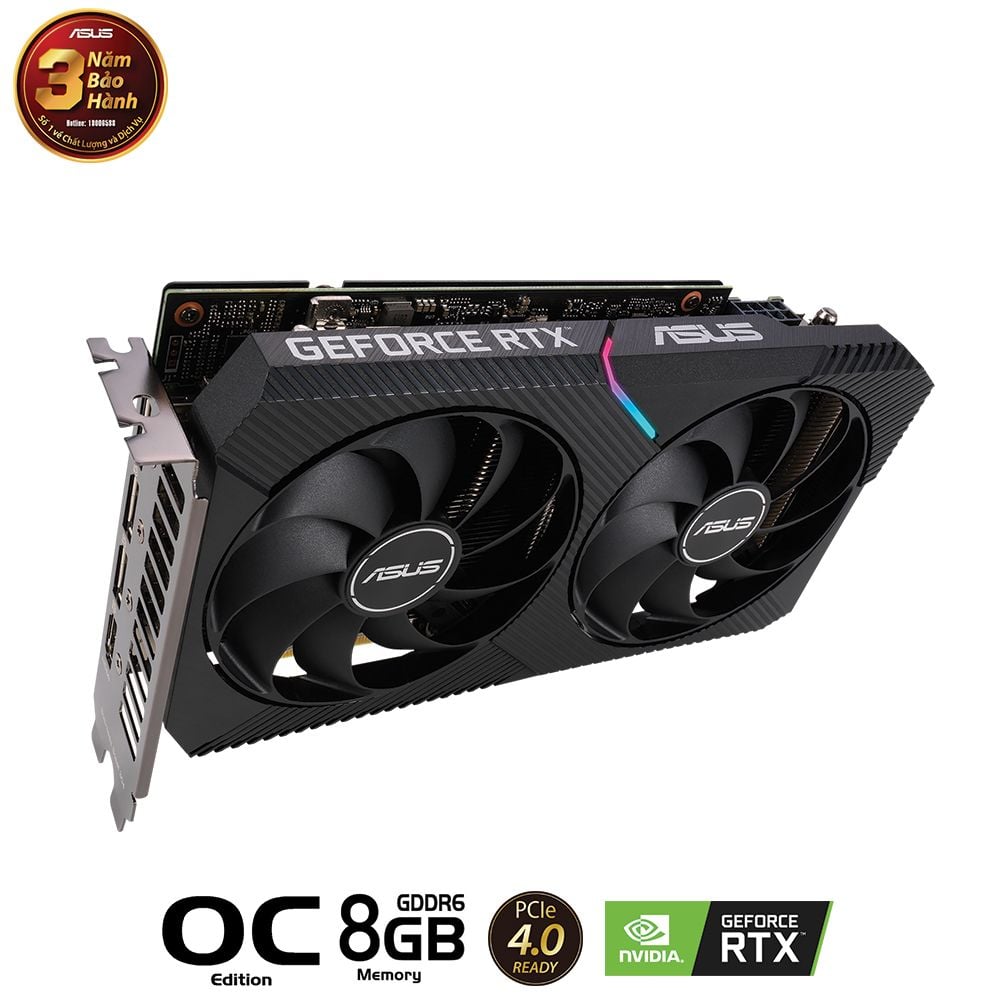 VGA ASUS Dual GeForce RTX™ 3050 OC Edition 8GB