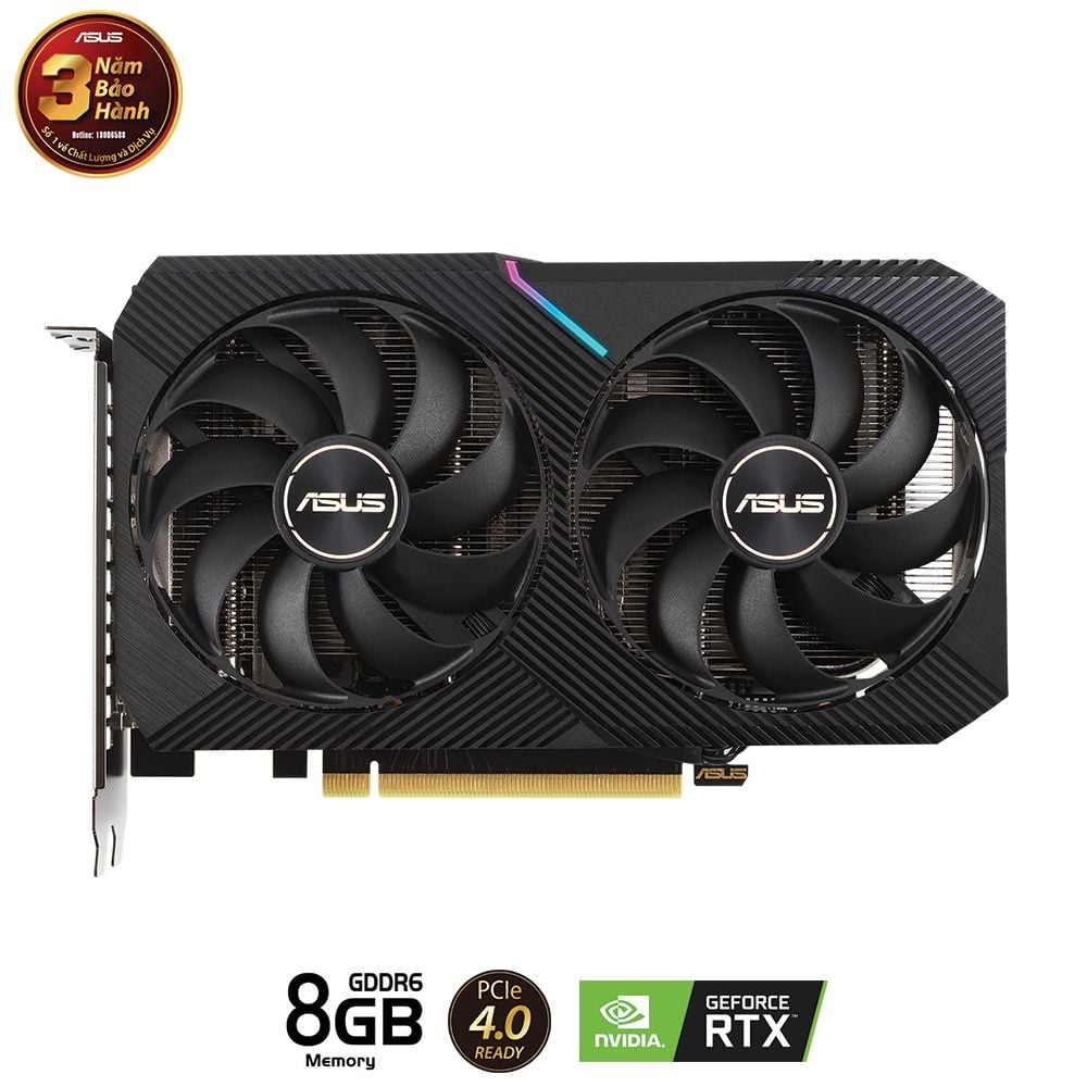 VGA ASUS Dual GeForce RTX™ 3050 OC Edition 8GB