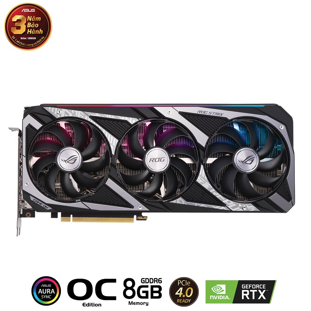 VGA ASUS ROG Strix GeForce RTX™ 3050 OC Edition 8GB