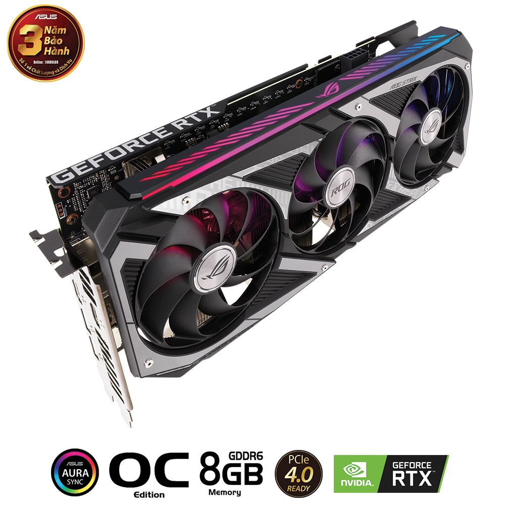 VGA ASUS ROG Strix GeForce RTX™ 3050 OC Edition 8GB