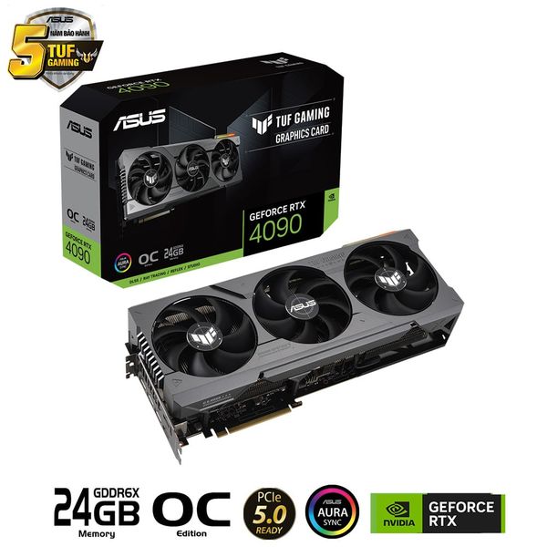 VGA ASUS TUF Gaming GeForce RTX 4090 OC Edition 24GB GDDR6X