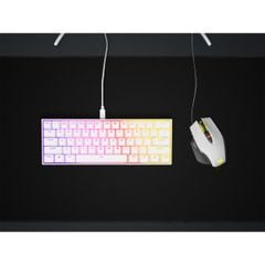 Bàn phím Corsair K65 RGB MINI 60% Mechanical Gaming Keyboard — CHERRY MX Red — White