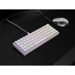 Bàn phím Corsair K65 RGB MINI 60% Mechanical Gaming Keyboard — CHERRY MX Red — White