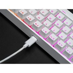 Bàn phím Corsair K65 RGB MINI 60% Mechanical Gaming Keyboard — CHERRY MX Speed — White