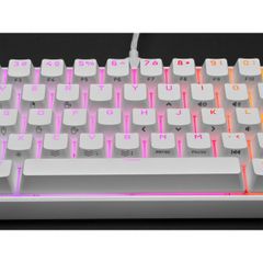 Bàn phím Corsair K65 RGB MINI 60% Mechanical Gaming Keyboard — CHERRY MX Red — White