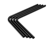 Bitspower Pre-bent 90-Degree Brass Hard Tubing OD12MM Carbon Black - Length 220x305MM