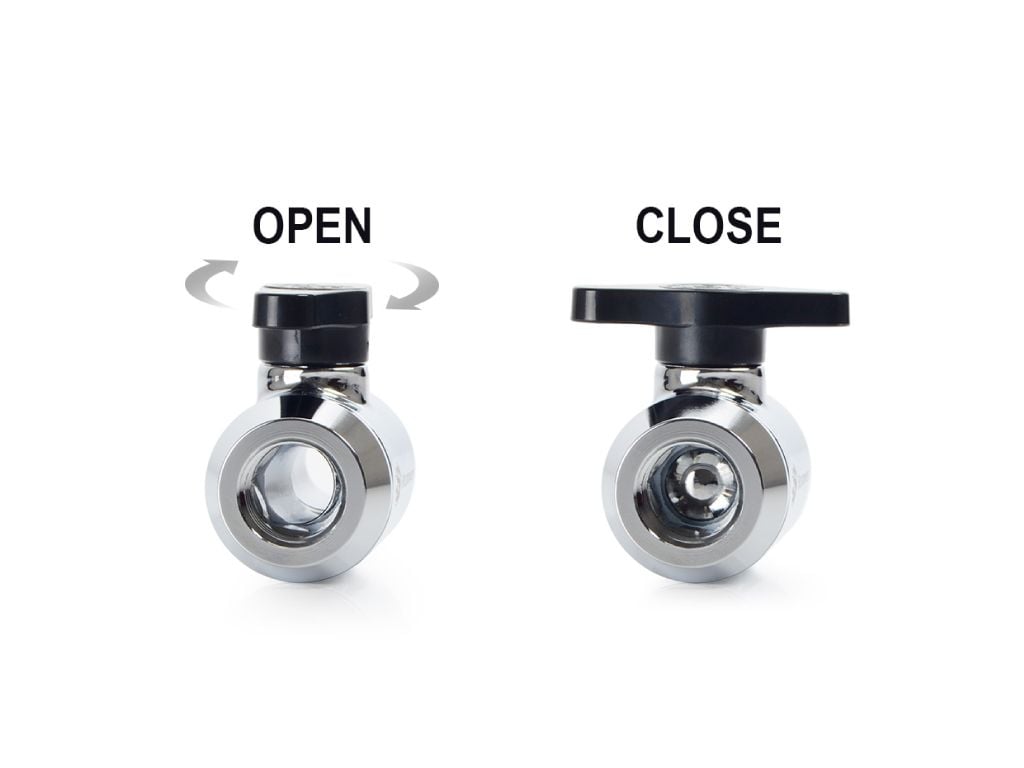 Bitspower Silver Shining Mini Valve Rotary G1/4