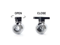 Bitspower Silver Shining Mini Valve Rotary G1/4