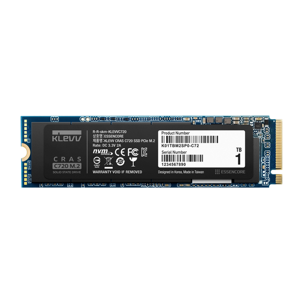 SSD Klevv CRAS C720 1TB M2 NVME Gen3x4