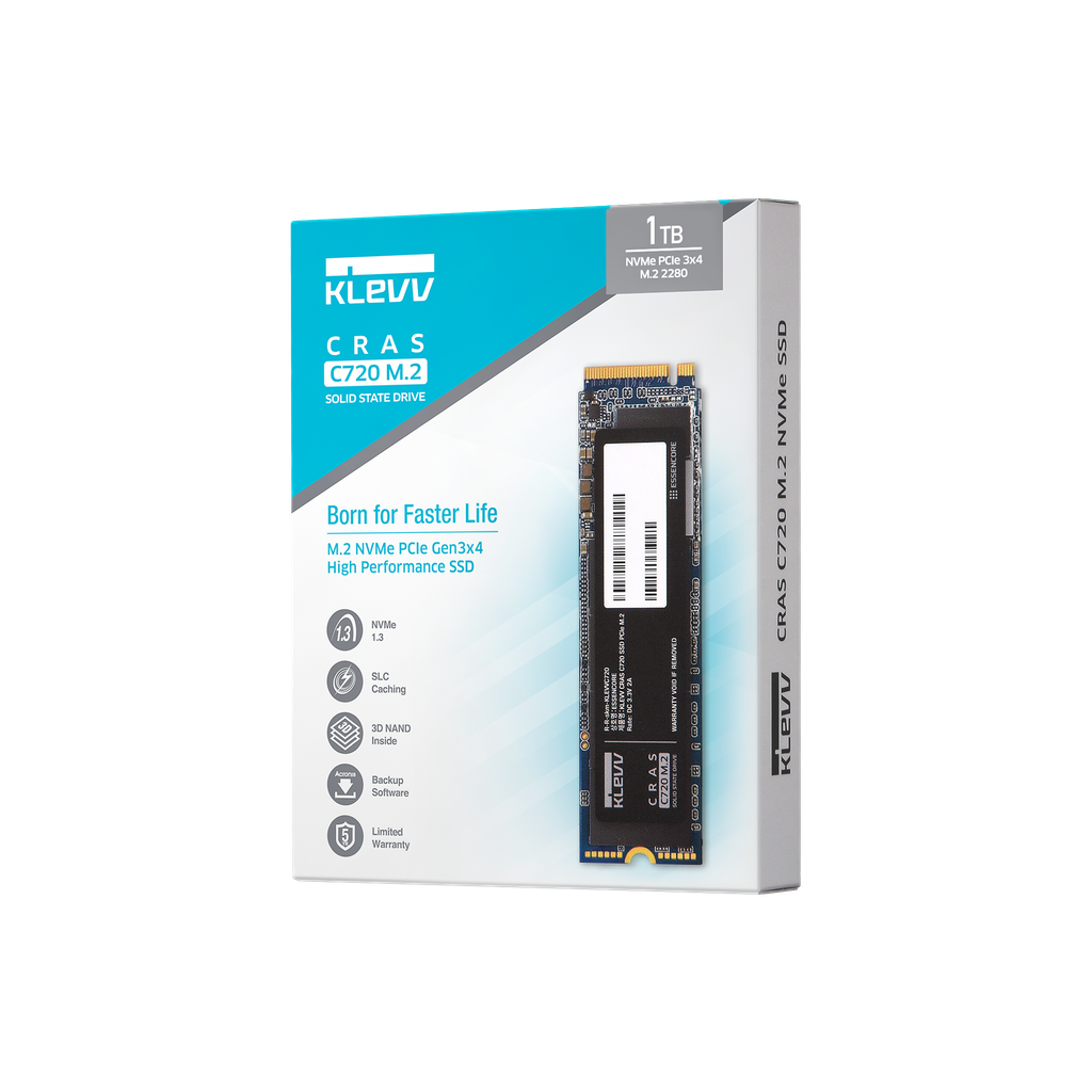 SSD Klevv CRAS C720 1TB M2 NVME Gen3x4