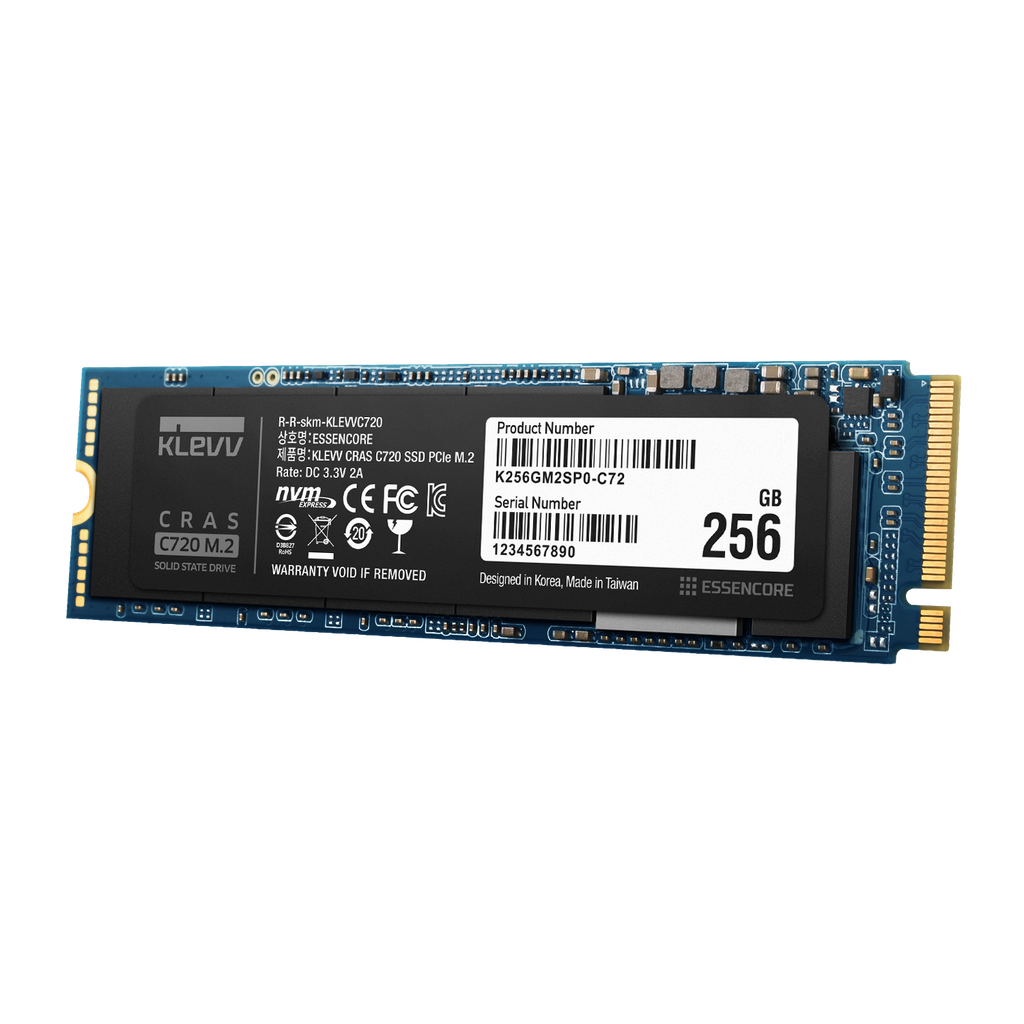 SSD Klevv CRAS C720 256GB M2 NVME Gen3x4