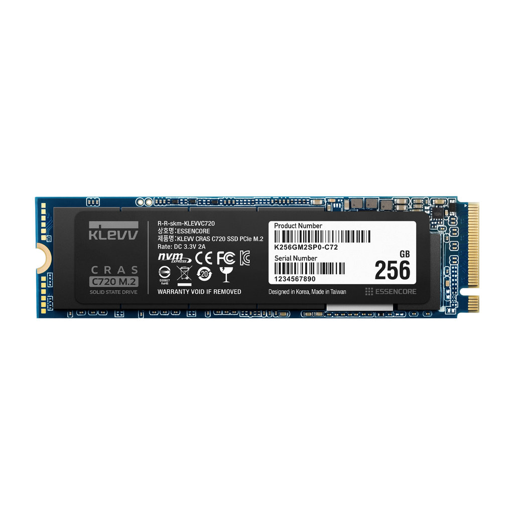 SSD Klevv CRAS C720 256GB M2 NVME Gen3x4