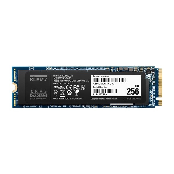 SSD Klevv CRAS C720 256GB M2 NVME Gen3x4