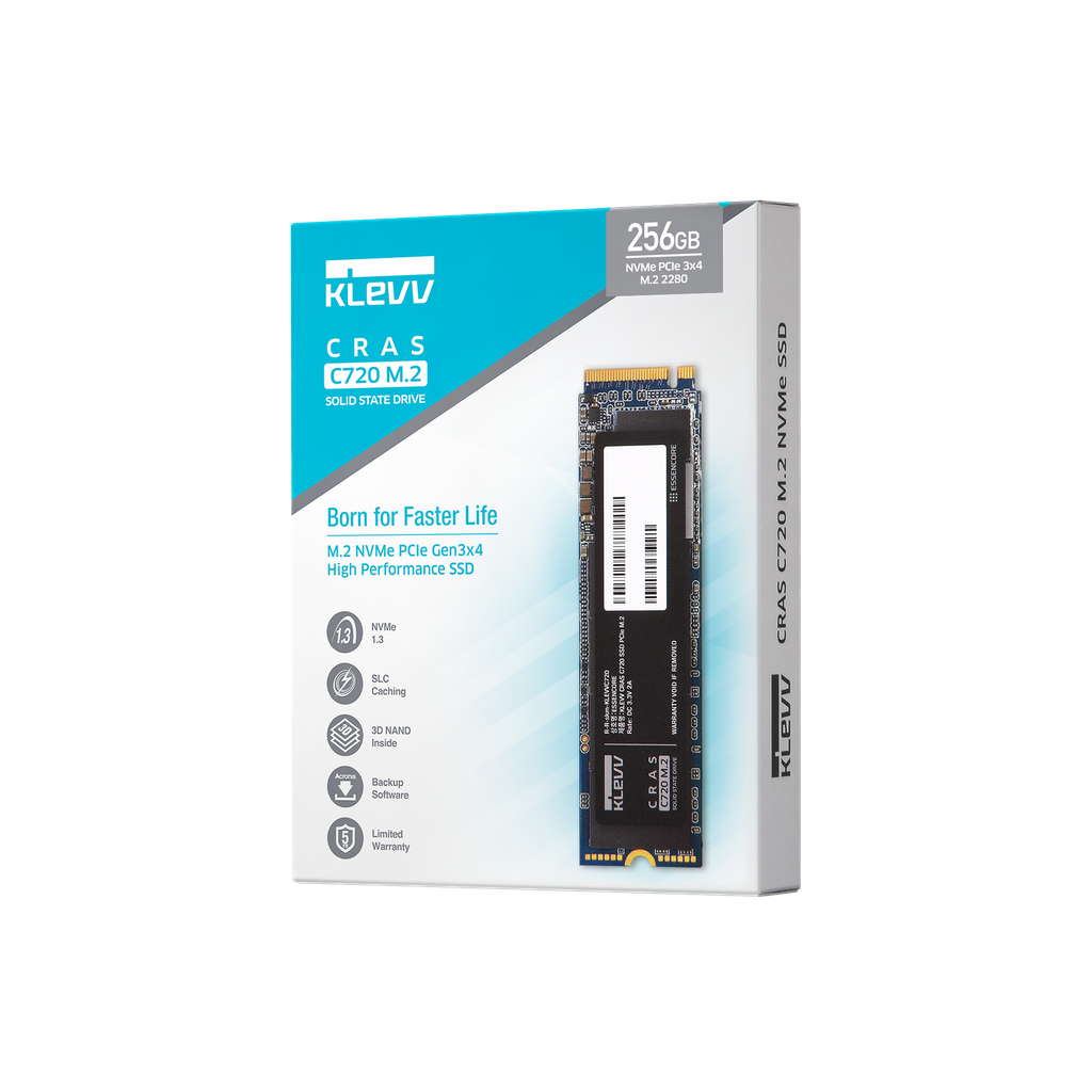 SSD Klevv CRAS C720 256GB M2 NVME Gen3x4