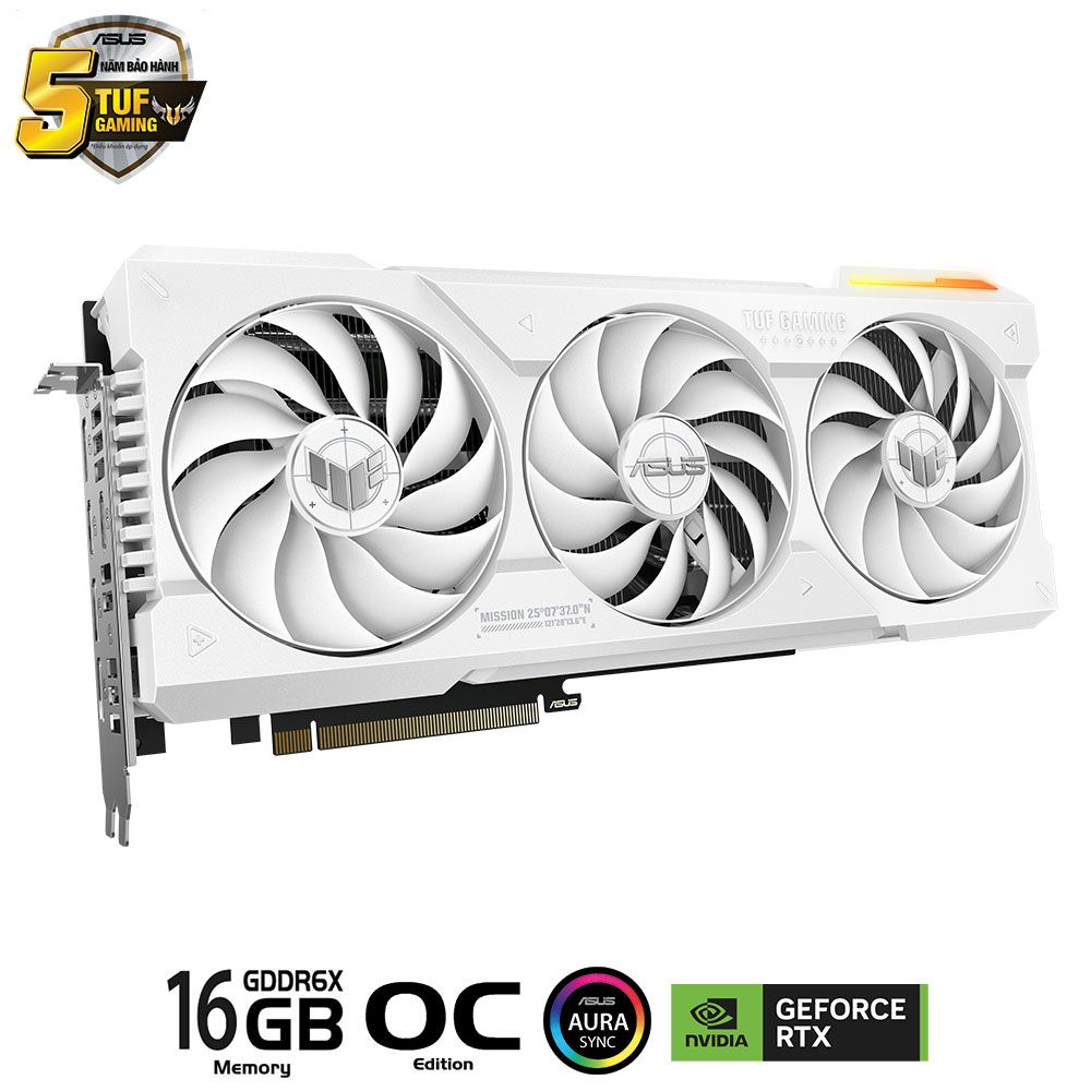 CARD MÀN HÌNH ASUS TUF RTX 4070 TI SUPER-O16G-GAMING WHITE EDITION