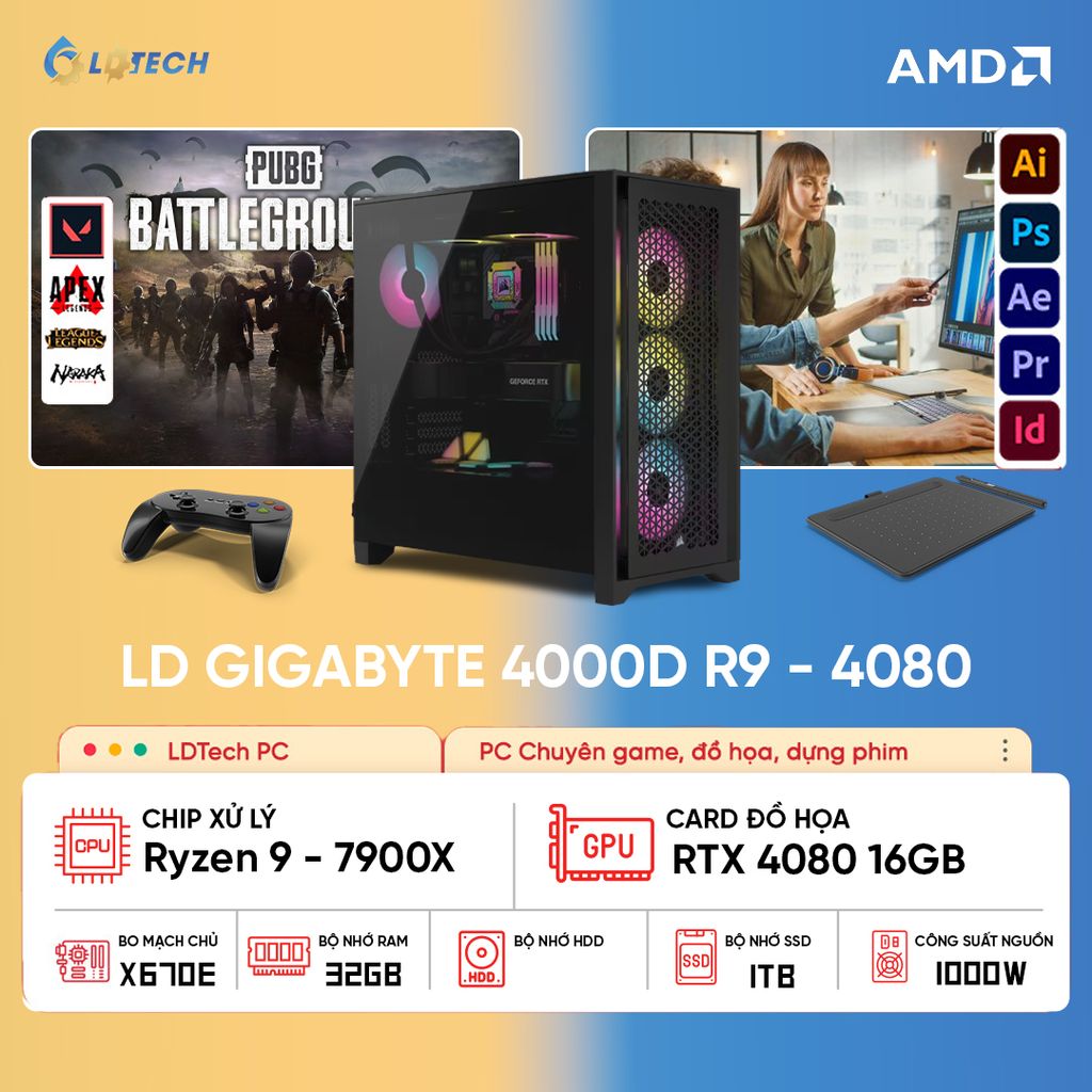 LD GIGABYTE 4000D R9 - 4080